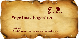 Engelman Magdolna névjegykártya