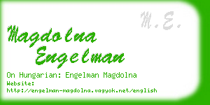 magdolna engelman business card